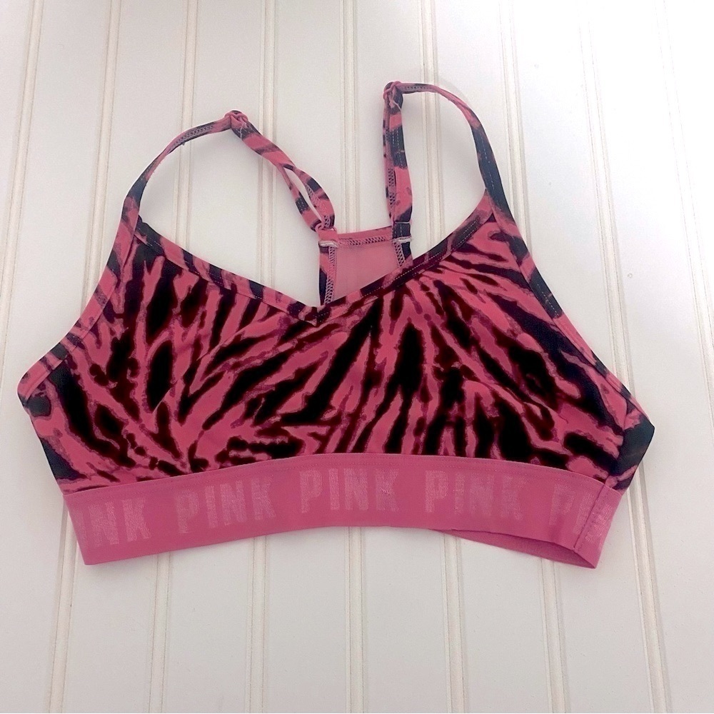 Victorias Secret Pink Active Ultimate Lightly Lined Sports Bra Y2K Tie Dye Small